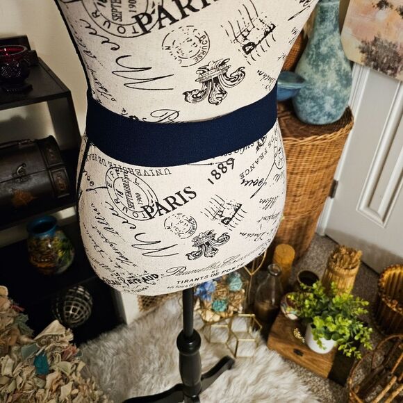 VTG Laura Tyler Stylish Elastic Navy & Purple Wide Statement Belt - M Fit - Picture 13 of 16